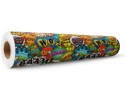 Action Comic Sticker Bomb Wrap Film Wholesale Roll~Rwraps Series 914 Digitally Printed Vinyl Roll~5
