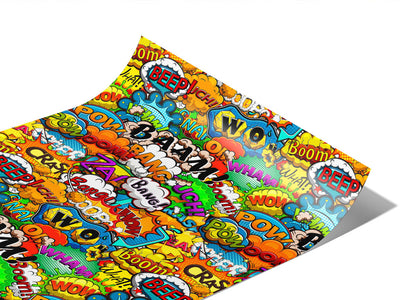 Action Comic Sticker Bomb Vinyl Wraps~Rwraps Series 914 Digitally Printed Vinyl Wrap~1