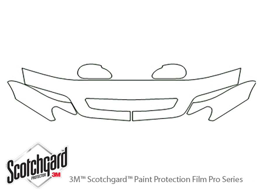 cl 3M Clear Bra Hood Precut PPF Diagram
