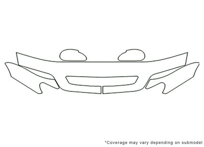 cl Avery Dennison Clear Bra Hood Precut PPF Diagram