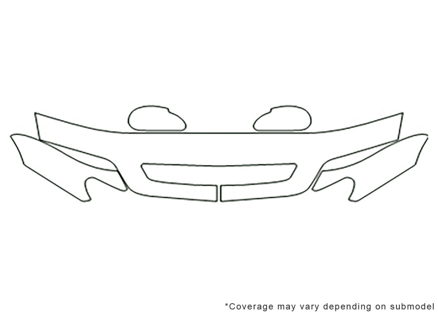 cl Avery Dennison Clear Bra Hood Precut PPF Diagram