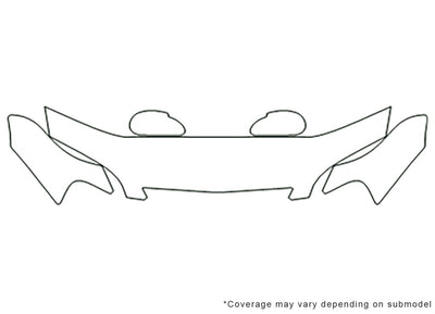 cl 3M Clear Bra Hood Precut PPF Diagram