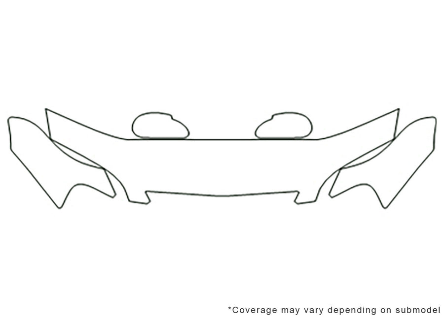 cl 3M Clear Bra Hood Precut PPF Diagram