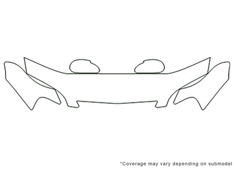 cl Avery Dennison Clear Bra Hood Precut PPF Diagram