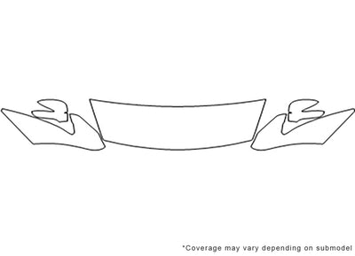 csx 3M Clear Bra Hood Precut PPF Diagram