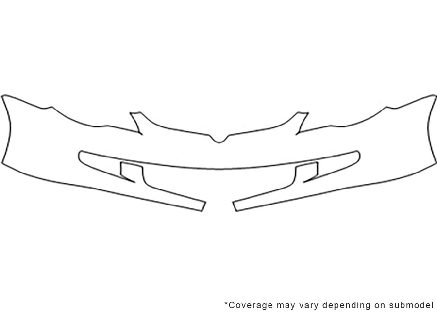 csx 3M Clear Bra Bumper Precut PPF Diagram