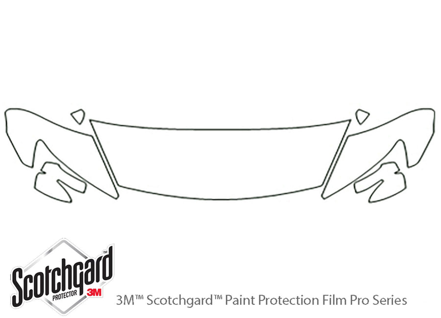 csx 3M Clear Bra Hood Precut PPF Diagram
