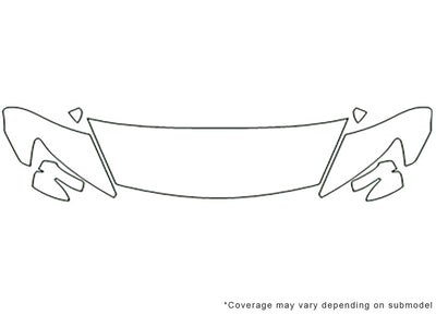 csx Avery Dennison Clear Bra Hood Precut PPF Diagram