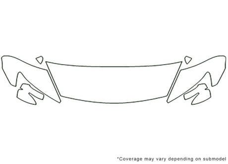 csx Avery Dennison Clear Bra Hood Precut PPF Diagram