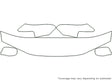 el 3M Clear Bra Hood Precut PPF Diagram