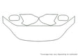el 3M Clear Bra Hood Precut PPF Diagram