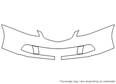 el 3M Clear Bra Bumper Precut PPF Diagram
