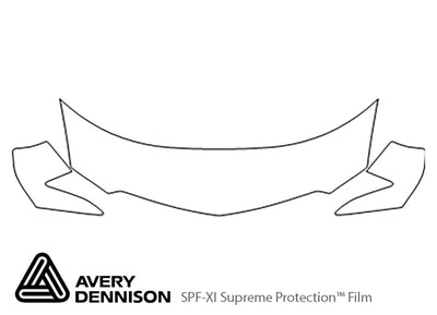 ilx Avery Dennison Clear Bra Hood Precut PPF Diagram