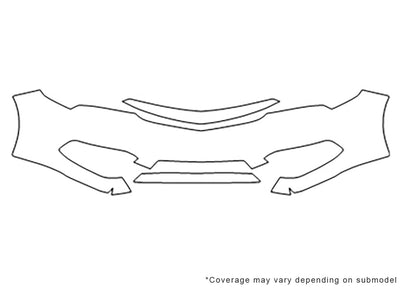 ilx 3M Clear Bra Bumper Precut PPF Diagram