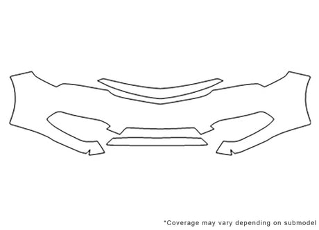 ilx 3M Clear Bra Bumper Precut PPF Diagram