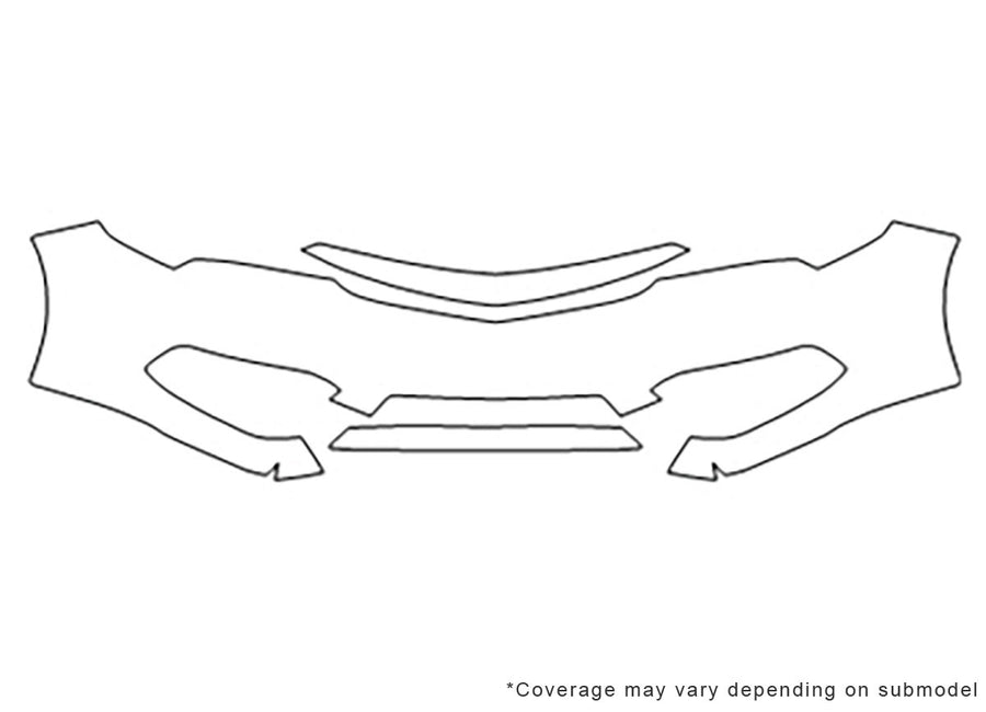 ilx 3M Clear Bra Bumper Precut PPF Diagram