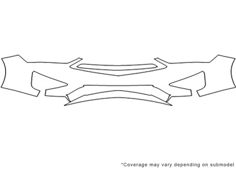 ilx Avery Dennison Clear Bra Bumper Precut PPF Diagram