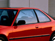 acura integra 1986-1991 (hatchback) Brushed Aluminum Black Pillar Cover Diagram