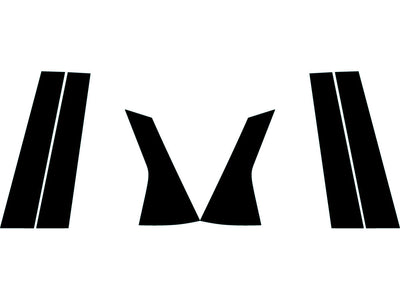 acura integra 2023-2024 Carbon Fiber Pillar Trim Diagram