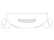 integra 3M Clear Bra Hood Precut PPF Diagram