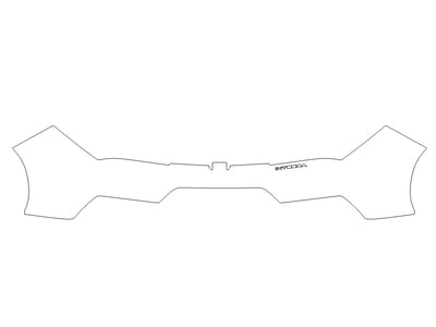 integra Avery Dennison Clear Bra Door Cup Precut PPF Diagram