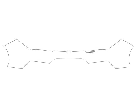 integra Avery Dennison Clear Bra Door Cup Precut PPF Diagram