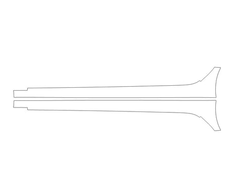 integra 3M Clear Bra Door Cup Precut PPF Diagram