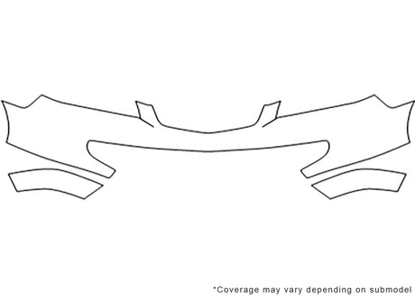mdx Avery Dennison Clear Bra Bumper Precut PPF Diagram