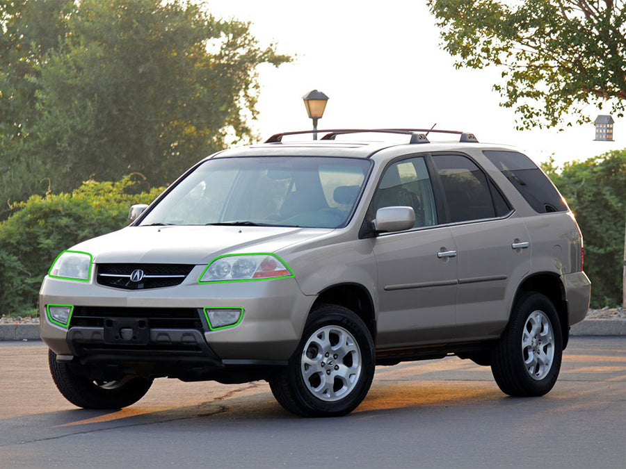 acura mdx 2001-2003 Headlight Protection Installation Location