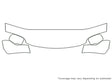 mdx 3M Clear Bra Hood Precut PPF Diagram