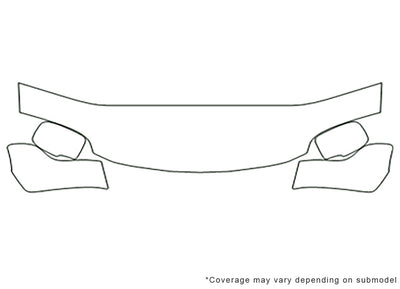 mdx 3M Clear Bra Hood Precut PPF Diagram