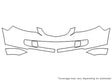 mdx 3M Clear Bra Bumper Precut PPF Diagram