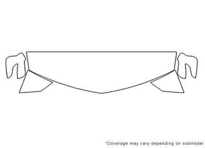 mdx Avery Dennison Clear Bra Hood Precut PPF Diagram