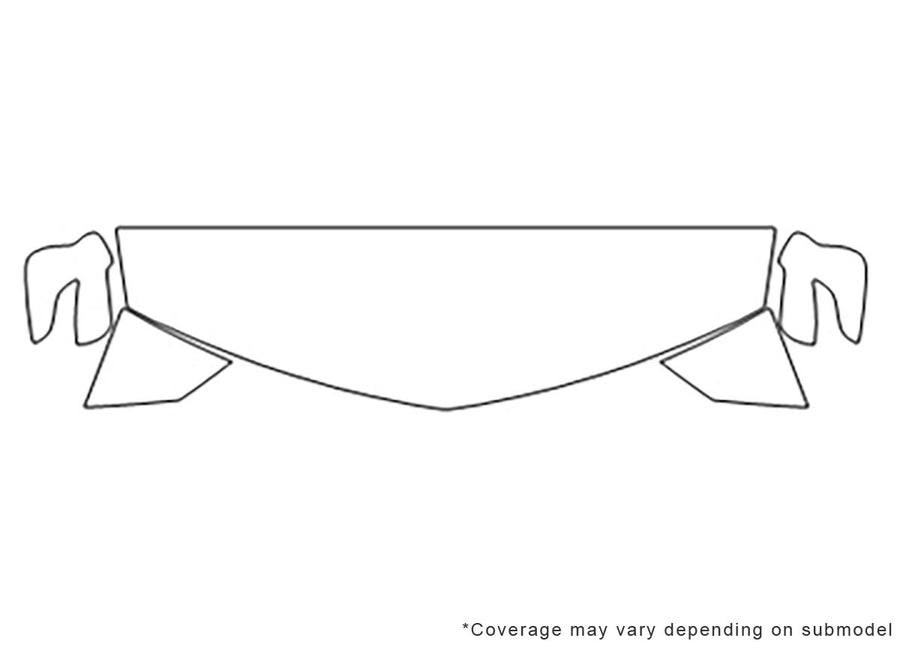 mdx Avery Dennison Clear Bra Hood Precut PPF Diagram