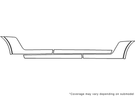 mdx Avery Dennison Clear Bra Door Cup Precut PPF Diagram