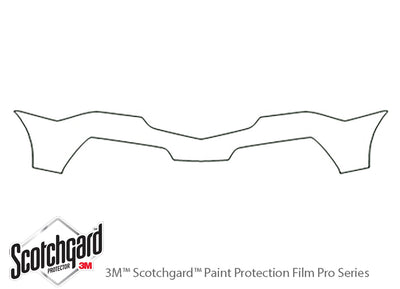 mdx 3M Clear Bra Bumper Precut PPF Diagram