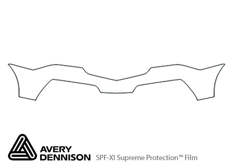 mdx Avery Dennison Clear Bra Bumper Precut PPF Diagram