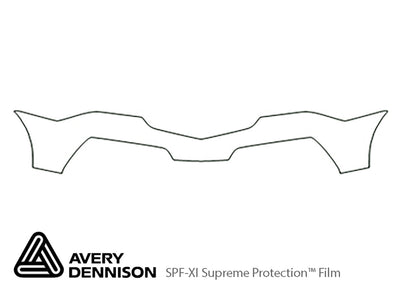 mdx Avery Dennison Clear Bra Bumper Precut PPF Diagram