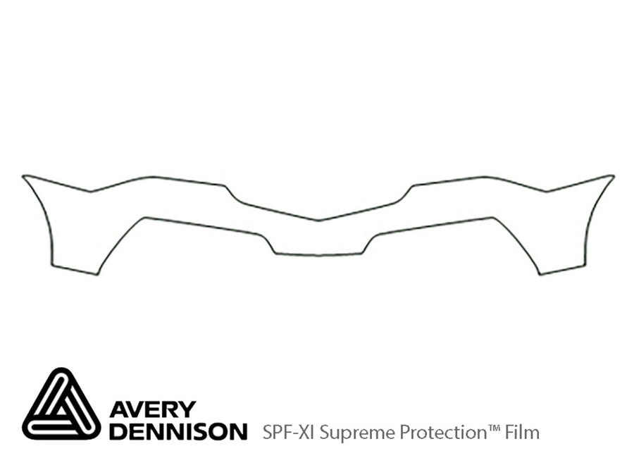 mdx Avery Dennison Clear Bra Bumper Precut PPF Diagram