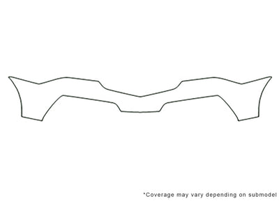 mdx 3M Clear Bra Bumper Precut PPF Diagram