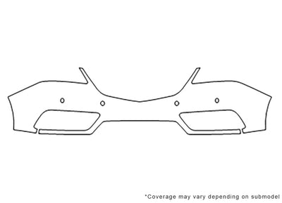 mdx Avery Dennison Clear Bra Bumper Precut PPF Diagram