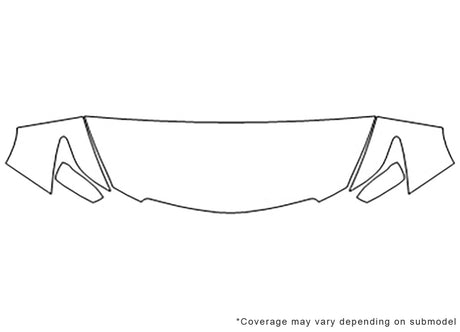 mdx Avery Dennison Clear Bra Hood Precut PPF Diagram