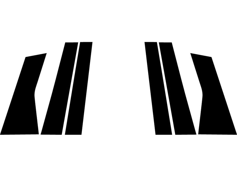 acura mdx 2014-2021 Camo Pillar Trim Diagram
