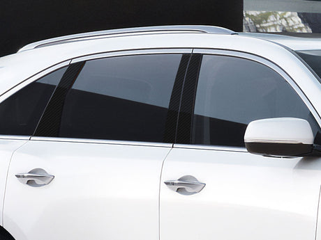 acura mdx 2014-2021 Carbon Fiber Pillar Cover Diagram