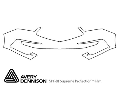 mdx Avery Dennison Clear Bra Bumper Precut PPF Diagram