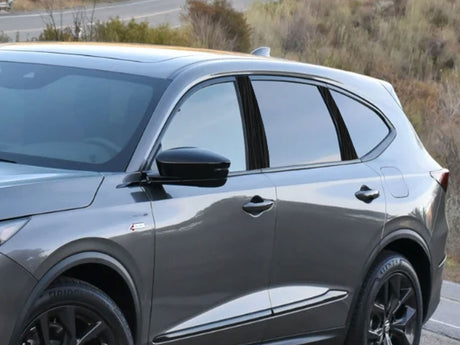 acura mdx 2022-2024 Brushed Aluminum Black Pillar Cover Diagram