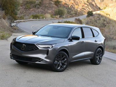 acura mdx 2022-2024 Brushed Aluminum Black Pillar Trim