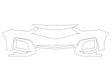 mdx Avery Dennison Clear Bra Bumper Precut PPF Diagram