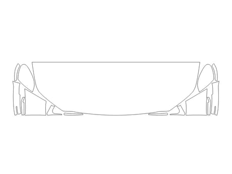 mdx Avery Dennison Clear Bra Hood Precut PPF Diagram