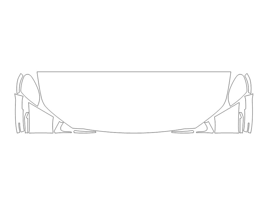 mdx Avery Dennison Clear Bra Hood Precut PPF Diagram
